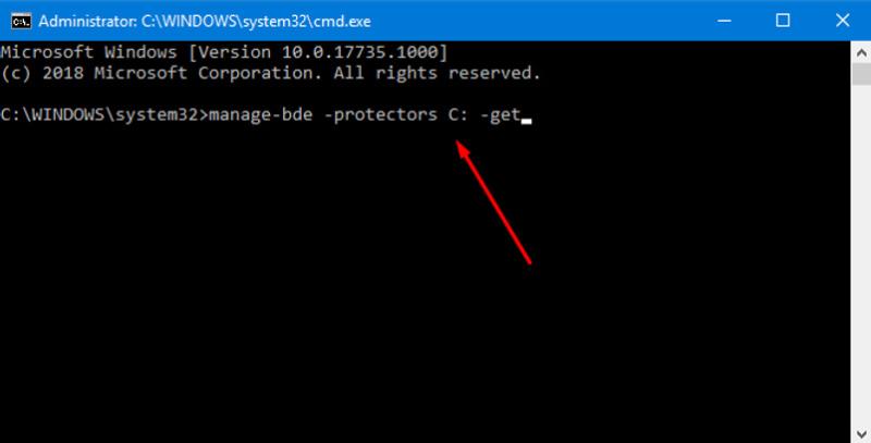 Visualizzare Chiave Bitlocker