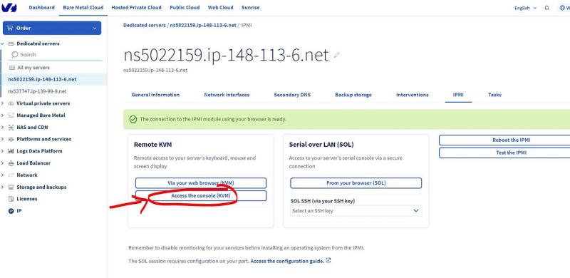 OVH Panel