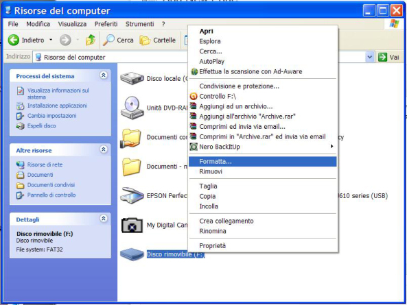 recuperare chiavetta usb Windows