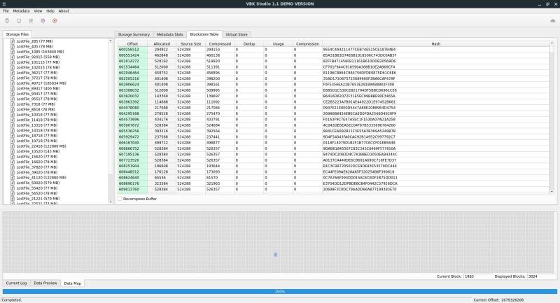 VBK Blockstore ricostruito virtualmente