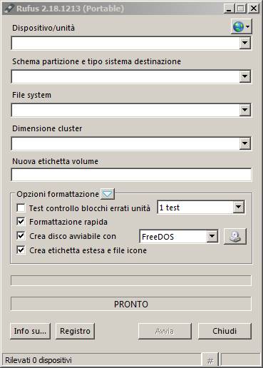 Rufus il software per trasferire iso su DVD